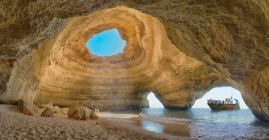 Albufeira: 2.5-Hour Benagil Caves & Dolphin Watching - Entering the Benagil Sea Cave area: timing, access limits, and photos