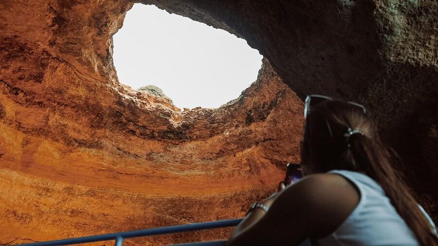 Albufeira: 2.5-Hour Dolphin Watching and Caves Trip - Entering Benagil Caves And Exploring On Board