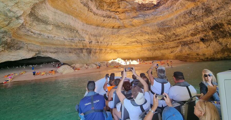 Albufeira: Benagil Cave and Dolphin Sightseeing Boat Cruise - Starting at Oceaneye Algarve, near Albufeira Marina Gate 3