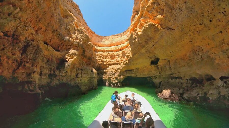 Albufeira: Benagil Cave and Dolphin Sightseeing Boat Cruise - The Benagil Cave moment: the reason most people sign up