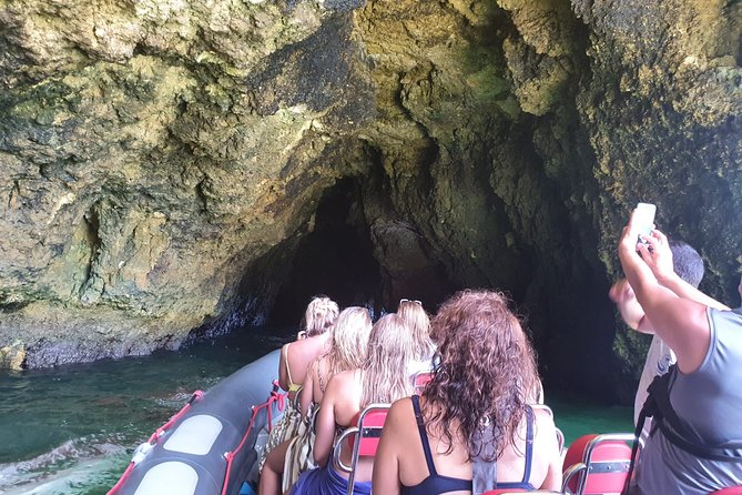 Albufeira: Dolphins and Caves Tour - Benagil Cave time: great views, quick timing, and weather reality