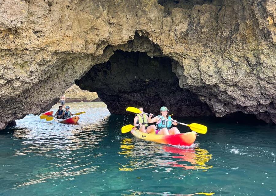 Albufeira: Hidden Beaches & Cliffs Guided Kayak Cave Tour - Why Albufeira sea caves feel different from a boat trip