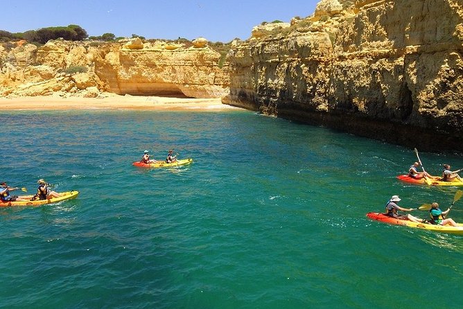 Albufeira Kayak Tour – Relaxing Trip with 2 Guides - Praia do Ninho das Andorinhas swim, plus the “deserted beach” break