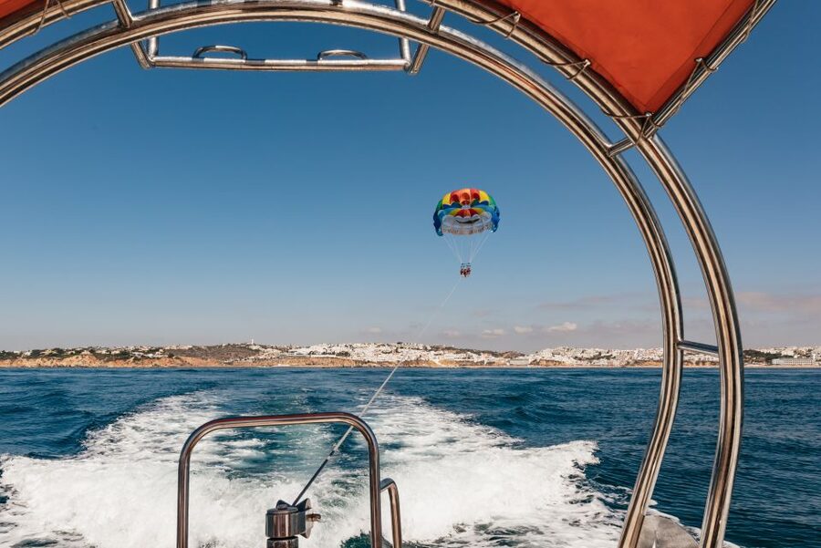 Albufeira: Parasailing Boat Trip - On The Way Back: Photos, Memories, And The Marina Finish