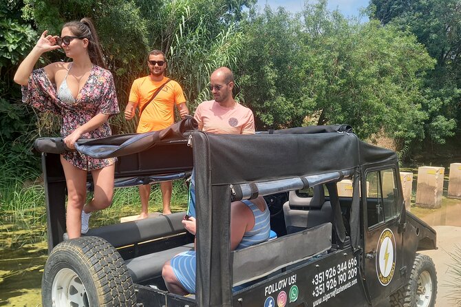 Albufeira Safari Tour with Waterfall<em>, Castle and Villages – Key things that make this safari worth your time’ /></p>
<ul>
<li><strong>Private jeep time with a custom pace</strong>, so you are not stuck waiting on other groups</li>
<li><strong>Castle of Paderne and a Roman bridge stop</strong> that is quick, scenic, and free to visit</li>
<li><strong>Alte village</strong> for an authentic look at a traditional Algarve settlement</li>
<li><strong>Queda do Vigário waterfall</strong> with about an hour on site, plus time for wild swimming if conditions allow</li>
<li><strong>Included snack tasting</strong> with honey, fruit jams, and spirits and liquors</li>
<li><strong>Photos included</strong>, plus lots of pull-offs for viewpoints from the open-top 4×4</li>
</ul>
<h2 id="why-this-albufeira-open-top-4x4-safari-feels-like-a-real-day-out">Why this Albufeira open-top 4×4 safari feels like a real day out</h2>
<p>, Castle and Villages – Why this Albufeira open-top 4×4 safari feels like a real day out’ /><br />
This is the kind of tour you take when you want a break from the strip and the beach crowd. You head into the Albufeira hills, ride in an open 4×4, and get multiple “small moments” instead of one big monument. The private setup matters more than you might think. When it is just your group, the guide can slow down for photos, speed up if your legs are fine, and adjust the timing if everyone is hungry or ready to move on.</p>
<p><p>The open-top 4×4 is a big part of the value. You get unobstructed views, and you feel the geography as you roll through different areas around Albufeira. That makes the scenery feel closer and more three-dimensional than it does from a closed van.</p>
</p>
<div class="twil" style="margin: 20px 0; padding: 15px 0;"><p>Other Albufeira plans worth comparing</p><ul style="margin: 10px 0; padding-left: 0; list-style: none;"><li style="margin: 0 0 12px 0; padding: 0 0 12px 0; border-bottom: 1px solid #eee; line-height: 1.4;"><a href="https://portuguesetravelguide.com/half-day-tour-with-jeep-safari-in-the-algarve-mountains/">Half Day Tour with Jeep Safari in the Algarve Mountains</a><br><span style="font-size: 0.82em; color: #555;"><span style="color: #C24A2A;">★</span> 5.0 · 745 reviews</span></li><li style="margin: 0 0 12px 0; padding: 0 0 12px 0; border-bottom: 1px solid #eee; line-height: 1.4;"><a href="https://portuguesetravelguide.com/half-day-algarve-countryside-and-villages-jeep-safari/">Half-Day Algarve Countryside and Villages Jeep Safari</a><br><span style="font-size: 0.82em; color: #555;"><span style="color: #C24A2A;">★</span> 5.0 · 598 reviews</span></li><li style="margin: 0; padding: 0; border-bottom: none; line-height: 1.4;"><a href="https://portuguesetravelguide.com/full-day-jeep-safari-in-algarve/">Full Day Jeep Safari in Algarve</a><br><span style="font-size: 0.82em; color: #555;"><span style="color: #C24A2A;">★</span> 5.0 · 285 reviews</span></li></ul></div><h2 id="price-and-value-what-you-get-for-about-46-85-per-person">Price and value: what you get for about $46.85 per person</h2>
<p><img width="669" height="446" decoding="async" src=