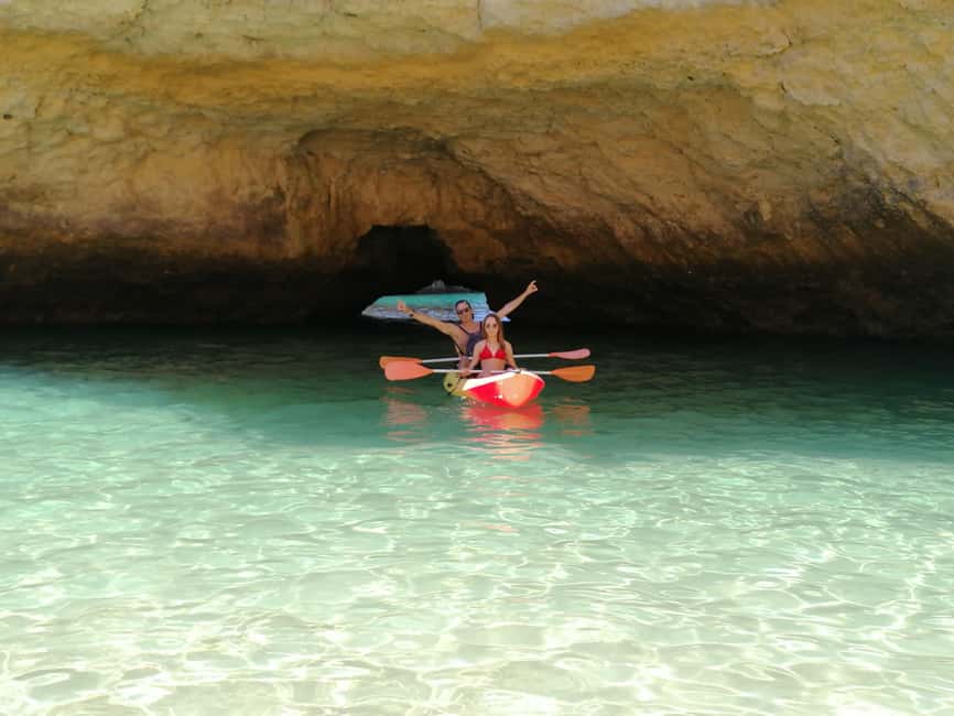 Albufeira: Secret Caves & Beaches Kayak Tour with Swim Stop - Chasing secret caves on the Algarve Coast, with tide rules that keep it smart