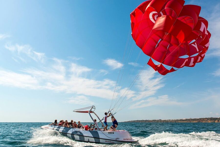 Albufeira: Single, Double or Triple Parasailing Tour - Key highlights at a glance