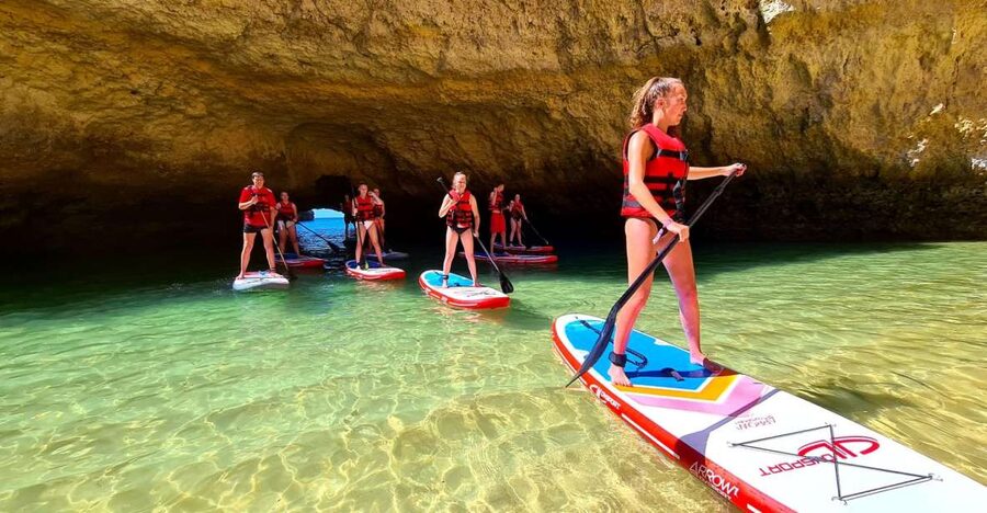 Albufeira: Stand Up Paddle Lesson and Coastal Tour - Hidden beach stop: where the tour slows down