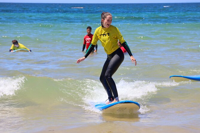 Albufeira Surf Lesson – Wetsuit & Board Included - The lesson route around Albufeira: Gale area to Praia da Galé, then Lagoa dos Salgados
