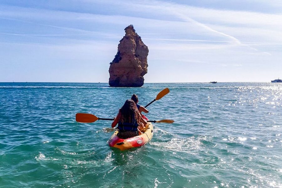 Benagil: Benagil Caves and Secret Spots Guided Kayaking Tour - Praia da Marinha by Kayak: When the Scenery Changes