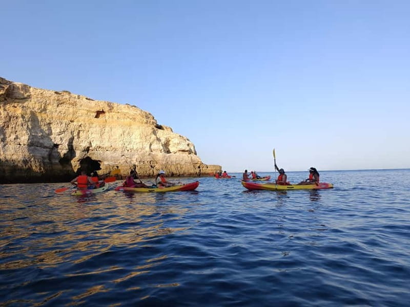 Benagil: Cave and Sea Caves Guided Kayak Tour - Kayak views you actually get to touch, not just see