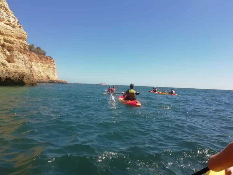 Benagil: Cave and Sea Caves Guided Kayak Tour - Benagil Sea Cave: the iconic entrance, timed for the group
