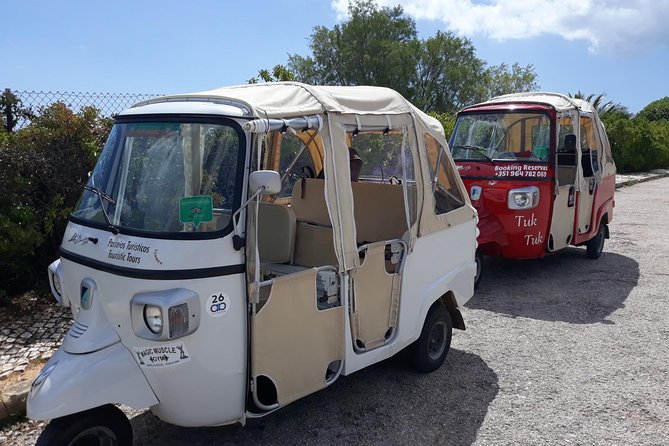 Benagil caves by land in a Tuk Tour - Albandeira Beach and a Natural Tunnel for Your Best Photos