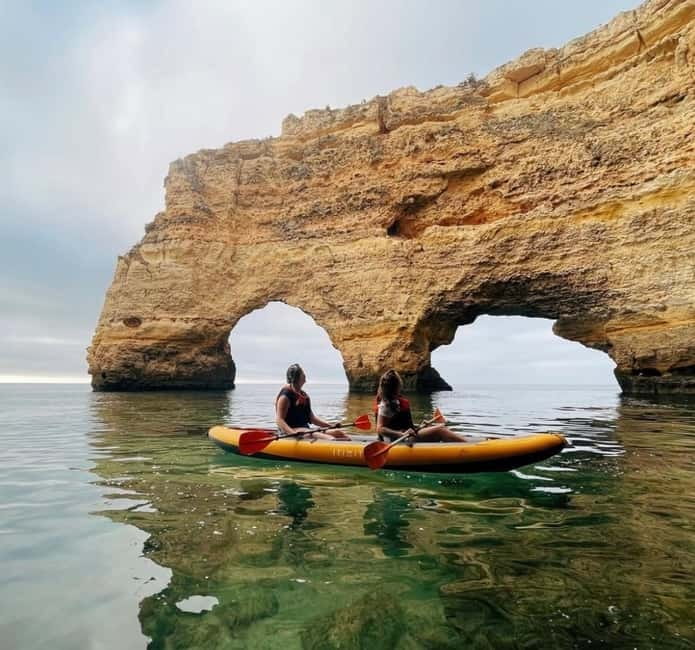 Benagil: Guided Kayak Tour inside caves and Praia da Marinha - Benagil Beach Setup: Where You Get Your Feet (and Your Eyes) Straight