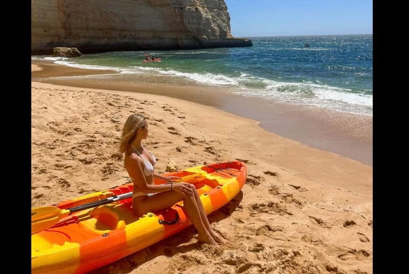 Benagil: Guided Kayak Tour inside caves and Praia da Marinha - Entering the Benagil Sea Cave: The Famous Moment, Guided