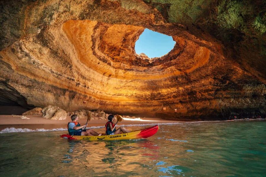 Benagil: Kayaking Tour to the Benagil Cave (Free Shower) - Benagil Cave kayaking that starts with skills, not luck