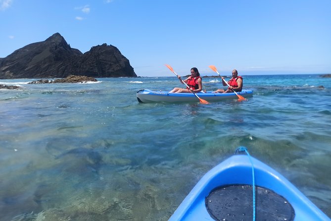 Calheta Kayak Tour - Zimbralinho Beach vs Cal Islet, picking the route that fits your day