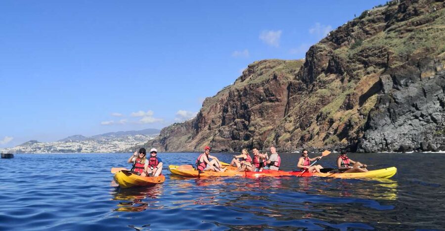 Caniço, Madeira: Marine Reserve Kayak & Snorkelling Tour - Entering the kayak in Madeira: positioning, safety, and easy wins