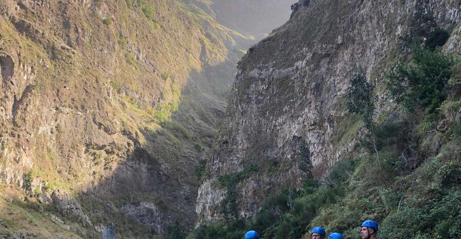 Canyoning Level 2 - Ribeira do Cidrão- Madeira Island - The highlight run: eight rappels, an 18-meter waterfall drop, and more