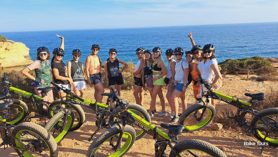 Carvoeiro E-bike Tours - Relax Tour - Marinha Beach viewpoint and Algar Seco cliff: the scenery that makes you slow down