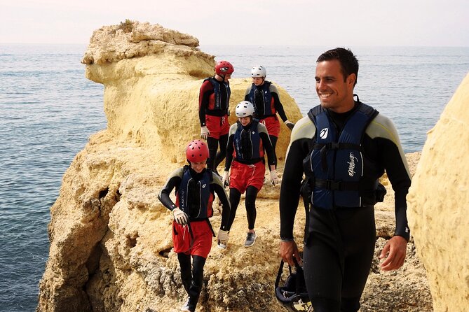 CLIFF JUMPING tour - Coasteering in Albufeira - Stop-by-Stop Route, How Praia da Coelhinha, Arrifes, and Marina Fit In