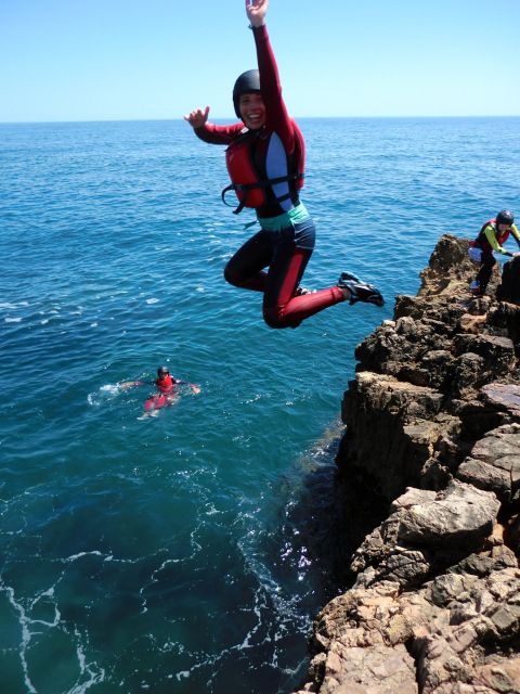 Coasteering Algarve: Cliff Jump, Swim & Climb in Sagres - Cliff jumping up to 10 meters, plus grotto jumps
