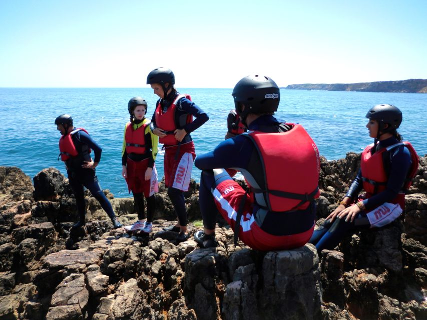 Coasteering Algarve: Cliff Jump, Swim & Climb in Sagres - Walking the cliffs back, chatting, and catching your breath