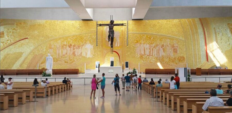 Fatima Full-Day Private Personalized Pilgrimage from Lisbon - The Most Holy Trinity Basilica: a modern pilgrim landmark