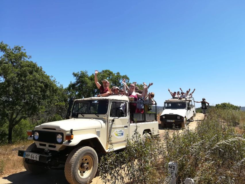 From Albufeira: Algarve Sunset Jeep Tour with Tastings - Moorish farm tastings: medronho, honey, and rural flavor