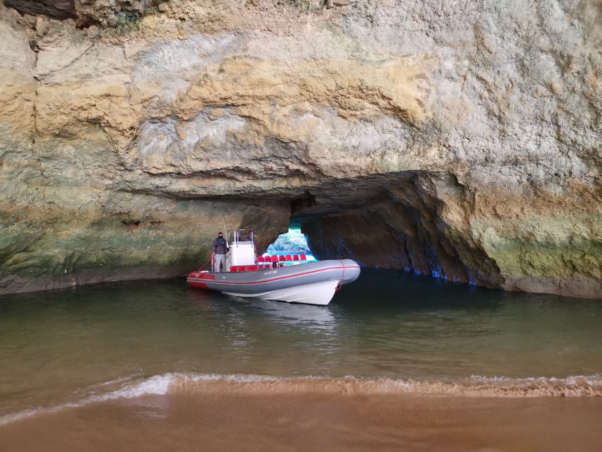 From Albufeira: Benagil Caves and Dolphins Guided Boat Tour - Benagil caves up close, what makes them special