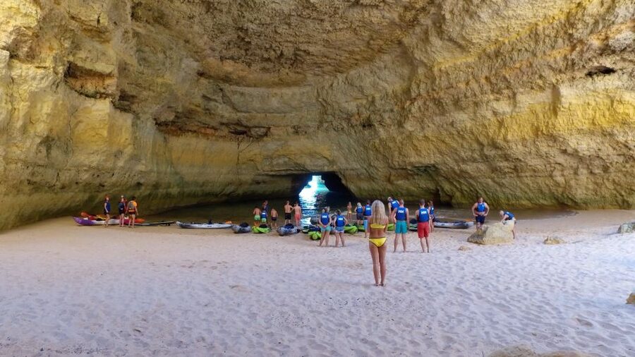 From Albufeira: Benagil Hidden Caves Tour by Kayak - Albufeira coves and cave passes: the part that adds up