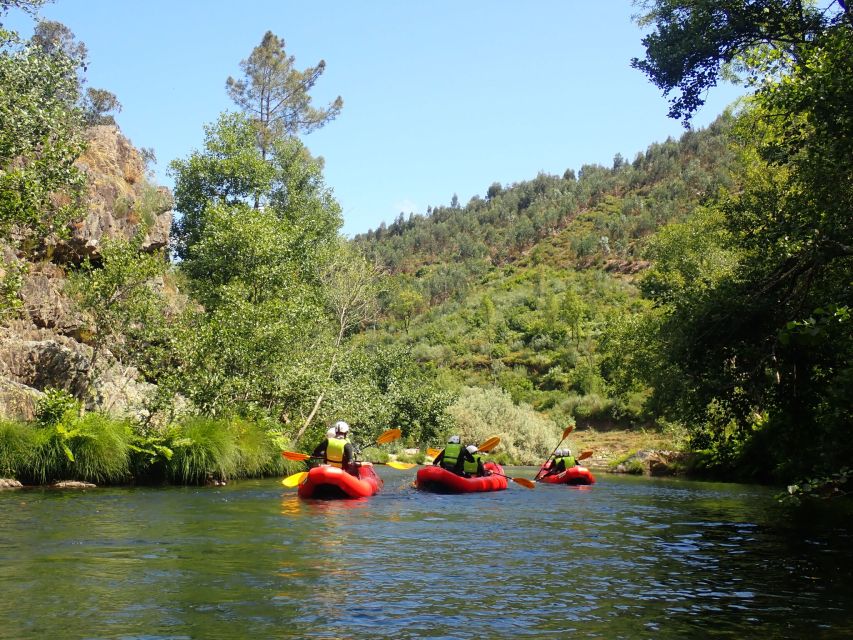 From Arouca: Cano-Rafting - Adventure Tour - The 4 km canoe-raft descent, rapids, breaks, and optional jumps