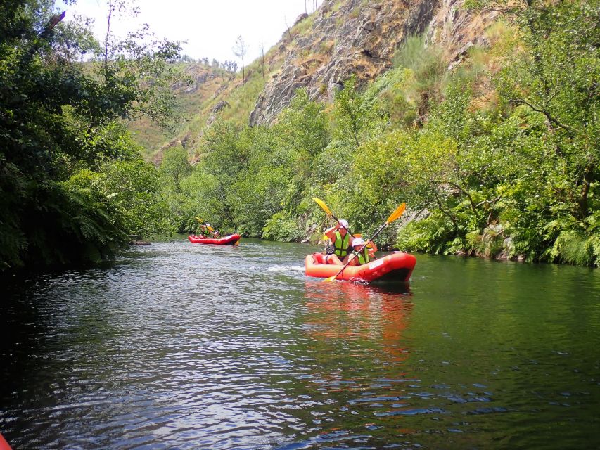From Arouca: Cano-Rafting - Adventure Tour - Vau River Beach lunch, snacks, and the best part of cooling off