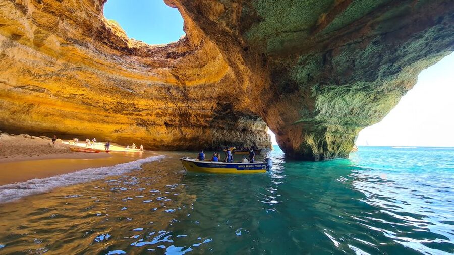 From Benagil: Coast Boat Tour with Benagil Cave - What you will actually see from Benagil Beach