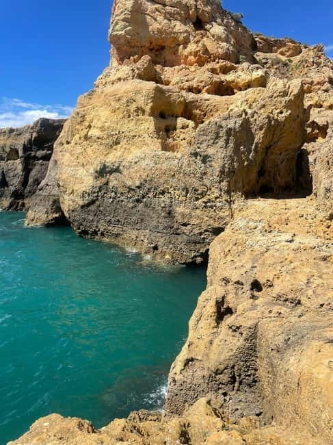 From Faro: Adventure Express Tour - Cliff Jump & Beach - The Van Ride to Algar Seco: Quick Setup for Saltwater Conditions