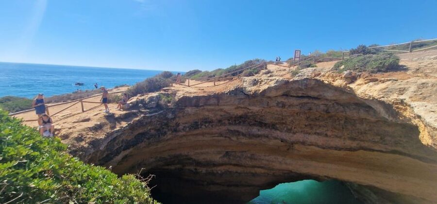 From Faro: Benagil Cliffs Hiking & 4 Treasures Experience - Pets are welcome, and that changes the feel of the day