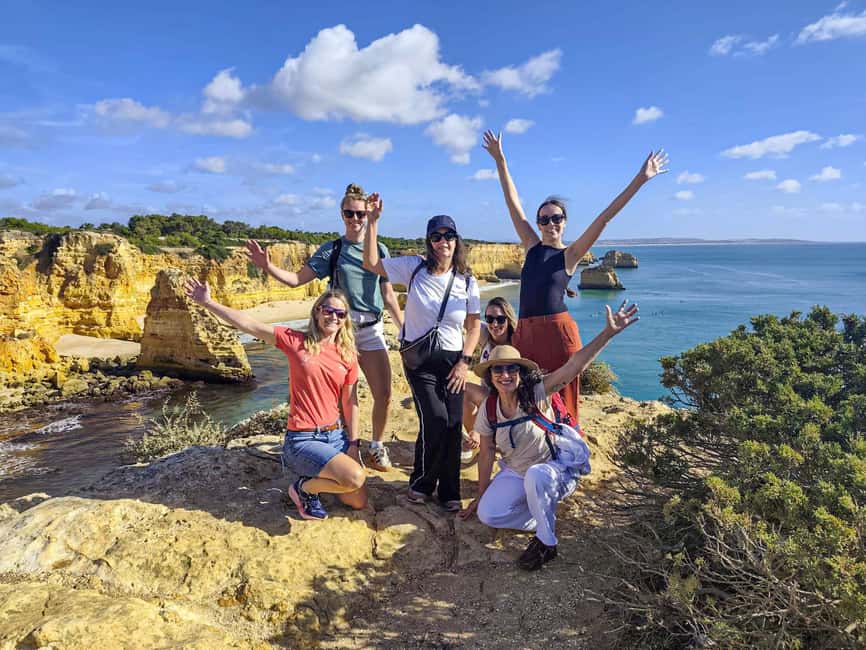 From Faro: Benagil Cliffs Hiking & 4 Treasures Experience - First taste of the Benagil coast, starting from Faro