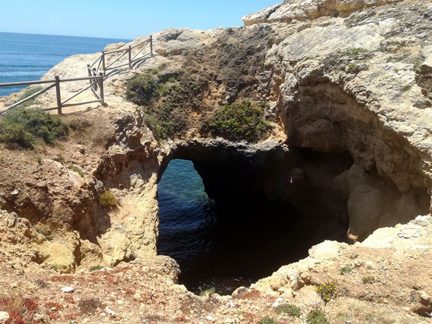 From Faro: Benagil Cliffs Hiking & 4 Treasures Experience - Algar Seco and Boneca Cave: caves carved by seawater
