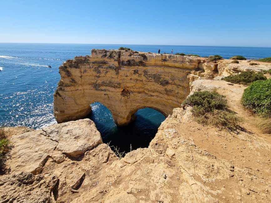 From Faro: Benagil Cliffs Hiking & 4 Treasures Experience - Praia da Marinha: where Titanic, Heart, and Bridge live