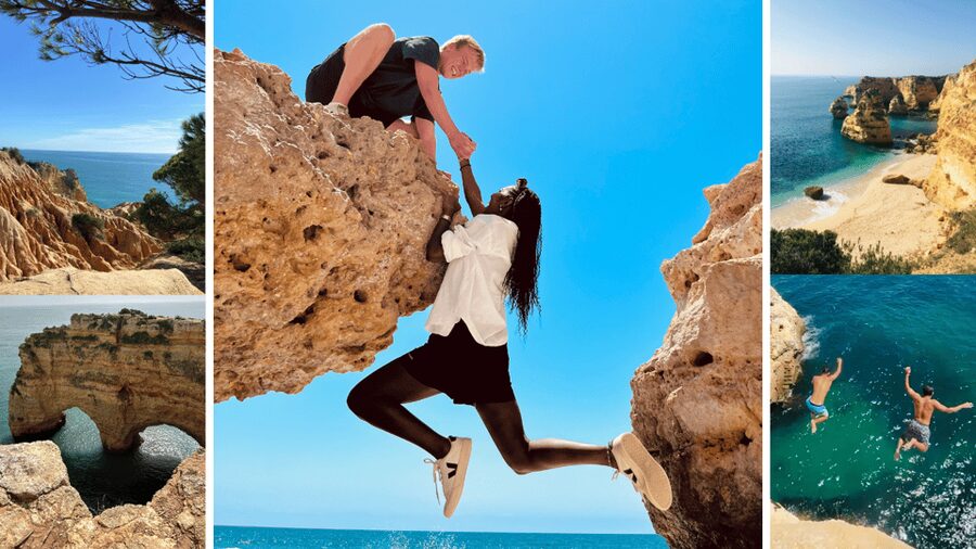 From Faro: Benagil, Marinha, 7 Valleys, Algar Seco Adventure - Praia da Marinha: Free Time at One of the World’s Famous Beaches