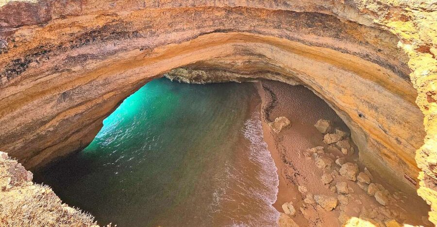 From Faro: The Original Benagil Cave, Marinha & More Tour - Getting the View: Benagil Cave From Above, Not by Boat