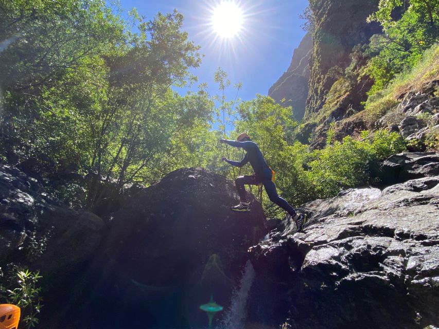 From Funchal: Intermediate Canyoning Adventure (Level 2) - Safety briefing and the short approach walk at Curral das Freiras
