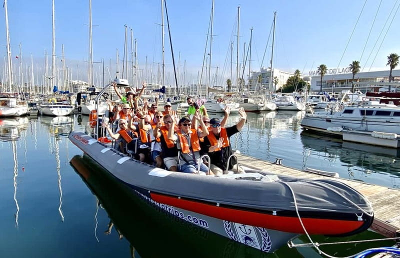 From Lagos: Scenic Cruise to the Benagil and Carvoeiro Caves - The speedboat ride from Lagos: freedom with padded comfort