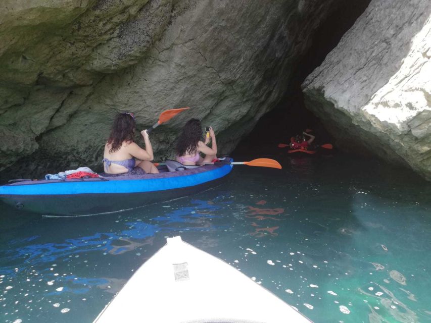From Lisbon: Arrábida Natural Park Kayak Tour with Lunch - Cliff jump moments and water temperature reality checks