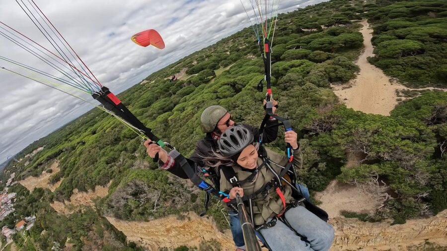 From Lisbon: Paragliding Flight with Transfers - Your briefing and safety gear, before anything fun happens