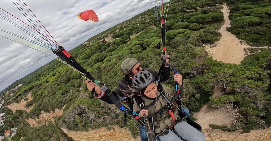 From Lisbon: Paragliding Flight with Transfers - The guides, including Nuno, and what that means for your comfort level