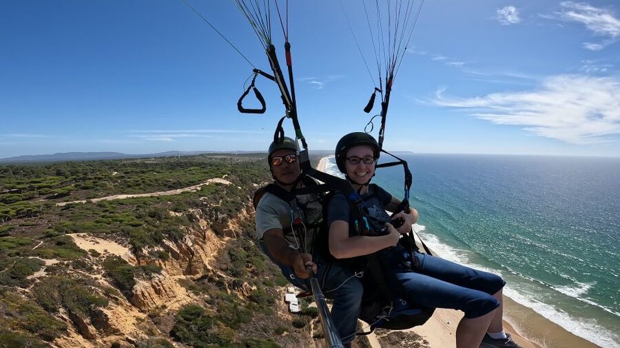 From Lisbon: Paragliding Tandem Flight - How tandem paragliding feels over Lisbon’s coast