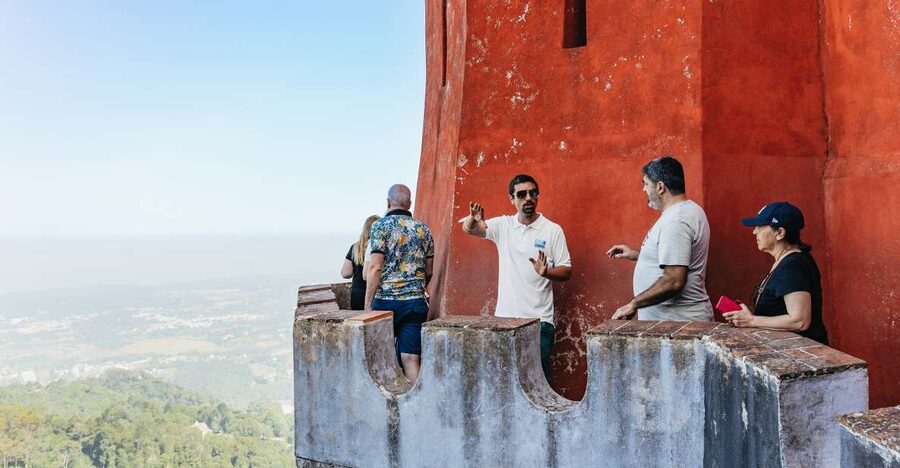 From Lisbon: Sintra & Cascais Group Tour with Pena Palace - Cascais: harbor stroll time after the coast hits hard