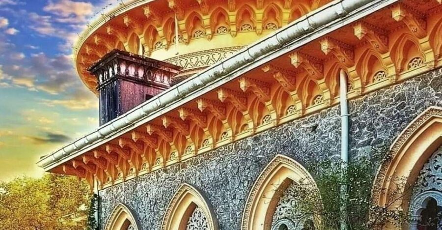 From Lisbon: Sintra, Pena, Regaleira, Coast Roca & Cascais - Pena Palace terraces and the guide-led tour you will feel all day