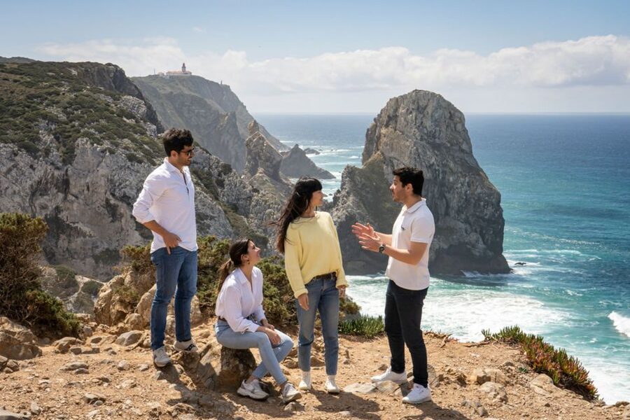 From Lisbon: Sintra with Pena Palace and Cabo da Roca by 4WD - Peninha Convent, a sacred viewpoint over rocks and beaches